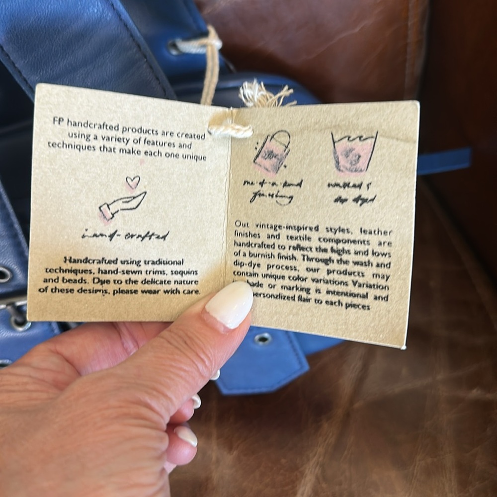 Free People Say Yes Bag *Blue - Picture 15 of 16